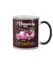 Happiness Is Being A Mom And Grandma Color Changing Mug tile