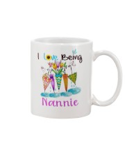 Umbrella - I Love Being Nannie Mug tile