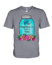 Sea Turtle - Happiness Cici V-Neck T-Shirt tile