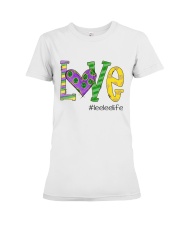 Love Leeleelife Mardi Gras Premium Fit Ladies Tee tile