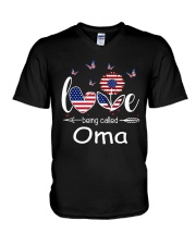 Love Being Called Oma V-Neck T-Shirt tile