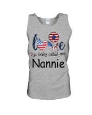 Love Being Called Nannie Flag Unisex Tank tile