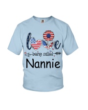 Love Being Called Nannie Flag Youth T-Shirt tile