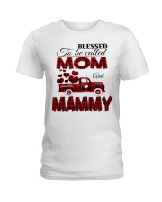 Blessed To Be Called Mom And MAMMY Ladies T-Shirt tile