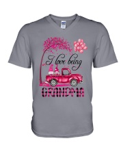 I Love Being Grandma - Happy V-Neck T-Shirt tile