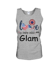 Love Being Called Glam Flag Unisex Tank tile