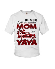 Blessed To Be Called Mom And YAYA Youth T-Shirt tile