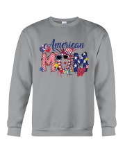 4th Of July Patriotic Doodle American Mom Crewneck Sweatshirt tile