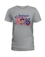 4th Of July Patriotic Doodle American Mom Ladies T-Shirt tile