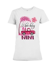 I Love Being Nini - Happy Premium Fit Ladies Tee tile