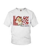 Love Mom-Santa Art Youth T-Shirt tile