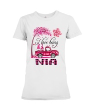 I Love Being Nia - Happy Premium Fit Ladies Tee tile