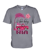 I Love Being Nia - Happy V-Neck T-Shirt tile