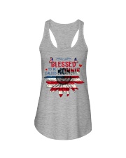 Blessed to be called Nonie 4th July Ladies Flowy Tank tile