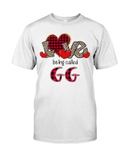 Love being called GG - Red Plaid Heart Premium Fit Mens Tee tile