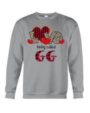 Love being called GG - Red Plaid Heart Crewneck Sweatshirt tile