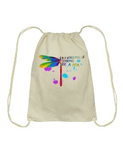 Dragonfly - Be A Mia Drawstring Bag tile