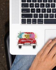 Happiness Is Being A Grammy - Truck Art Sticker - Single (Horizontal) aos-sticker-single-horizontal-lifestyle-front-11