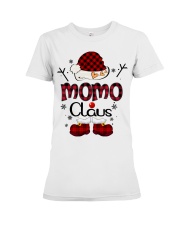 Momo Claus-Red Plaid Premium Fit Ladies Tee tile