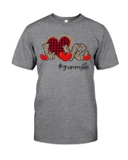 Love Grammy Life - Red Plaid Heart Classic T-Shirt front