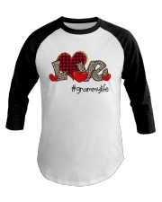 Love Grammy Life - Red Plaid Heart Baseball Tee tile