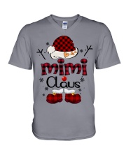 Mimi Claus-Red Plaid V-Neck T-Shirt tile