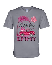 I Love Being Emmy - Happy V-Neck T-Shirt tile