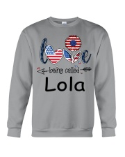 Love Being Called Lola Flag Crewneck Sweatshirt tile