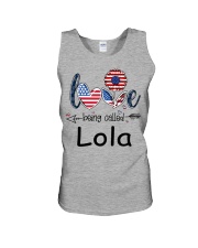 Love Being Called Lola Flag Unisex Tank tile