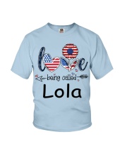 Love Being Called Lola Flag Youth T-Shirt tile