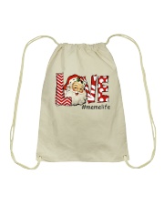 Love Memelife-Santa Art Drawstring Bag tile