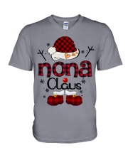 Nona Claus-Red Plaid V-Neck T-Shirt tile