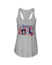 Patriotic Doodle 4th Of July American Lolli Ladies Flowy Tank tile