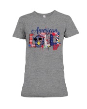 Patriotic Doodle 4th Of July American Lolli Premium Fit Ladies Tee tile