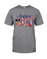 4th Of July Patriotic Doodle American Cici Classic T-Shirt front