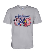 4th Of July Patriotic Doodle American Oma V-Neck T-Shirt tile