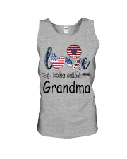Love Being Called Grandma Flag Unisex Tank tile
