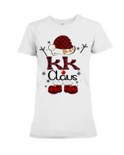 Kk Claus-Red Plaid Premium Fit Ladies Tee tile