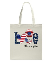 Love Honey Life 4th Of July Tote Bag tile