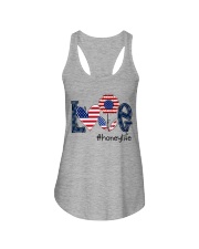 Love Honey Life 4th Of July Ladies Flowy Tank tile