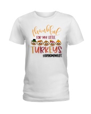 Thankful For My Little Turkeys Grandmamalife Ladies T-Shirt tile