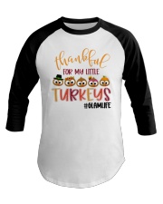 Thankful For My Little Turkeys Glamlife Baseball Tee tile