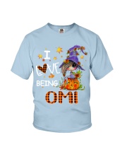 I Love Being Omi-Pumpkin Art Youth T-Shirt tile