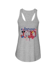 4th Of July Patriotic Doodle American Jojo Ladies Flowy Tank tile