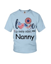 Love Being Called Nanny Flag Youth T-Shirt tile