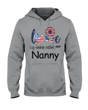 Love Being Called Nanny Flag Hooded Sweatshirt tile