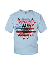 Blessed to be called Aunt 4th July Youth T-Shirt tile