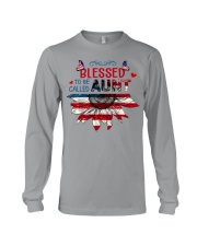 Blessed to be called Aunt 4th July Long Sleeve Tee tile