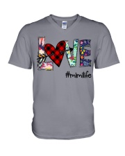 Love Heart - Mimi Life Art V-Neck T-Shirt tile
