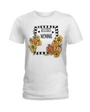 Blessed Nonnie - Fall Pumpkin Ladies T-Shirt tile